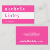 ユニークプロフェッショナルトレンディータイポグラフィ 名刺 (正面/裏面)