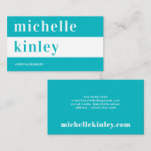 ユニークプロフェッショナルトレンディータイポグラフィ 名刺 (正面/裏面)