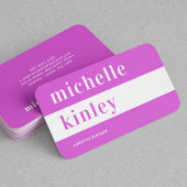 ユニークプロフェッショナルトレンディータイポグラフィ 名刺