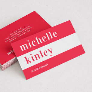 ユニークプロフェッショナルトレンディータイポグラフィ 名刺