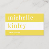 ユニークプロフェッショナルトレンディータイポグラフィ 名刺 (正面)