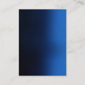 ユニークプロフェッショナルブルーレッドモダンエレガント 名刺 (裏面)