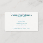 ユニークプロフェッショナル個人名刺 名刺 (裏面)