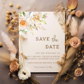 ユニークボーホシンプルエレガントテキストフォト｜ウェディング セーブザデート