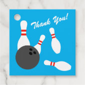 ユニークボーリング誕生日パーティメッセージカード フェイバータグ (正面)