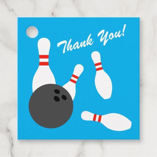 ユニークボーリング誕生日パーティメッセージカード フェイバータグ (正面)