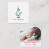 ユニークミニクリスマス誕生発表 ノートカード (正面/裏面)