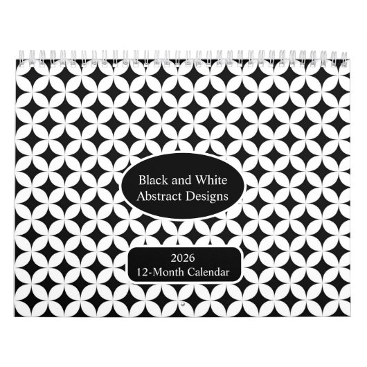 ユニークミニマモダンリスト抽象芸術アート2026 カレンダー (カバー)