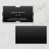 ユニークメタルフレーム王室のブラック名刺 名刺 (正面/裏面)