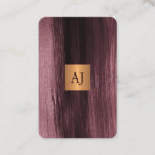 ユニークモダンエレガント金ゴールドモノグラムの 名刺 (正面)