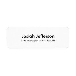 ユニークモダンクリエイティブプレーン白黒 ラベル