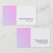 ユニークモダンスタイリッシュ平シンプル式 名刺 (正面/裏面)