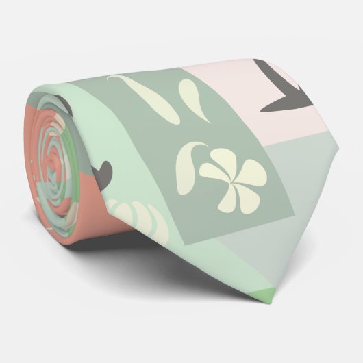 ユニークモダンスタイリッシュ抽象芸術 ネクタイ (ロール)