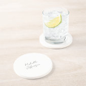 ユニークモダンスタイリッシュ書名の追加 コースター (側面)