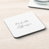 ユニークモダンスタイリッシュ書名の追加 コースター (左側)