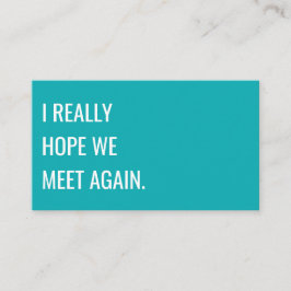 ユニークモダンターコイズタイポグラフィクリエイティブ 名刺