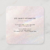 ユニークモダントレンディーシックフェミニンアイズ スクエア名刺 (裏面)