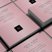 ユニークモダンバラ金ゴールドモノグラムの美しい 名刺