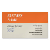 ユニークモダンプロフェッショナルデザイン マグネット名刺 (正面)