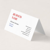 ユニークモダンプロフェッショナルデザイン 名刺 (正面)