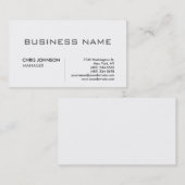 ユニークモダンプロフェッショナルデザイン 名刺 (正面/裏面)