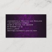 ユニークモダンプロフェッショナル紫の名刺 名刺 (裏面)