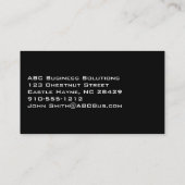 ユニークモダンプロフェッショナル 名刺 (裏面)