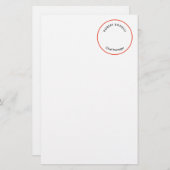 ユニークモダン小白黒曲率 便箋 (正面/裏面)