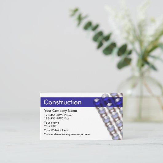 ユニークモダン建築 名刺 (スタンド正面)