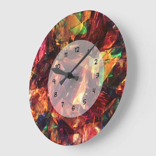 ユニークモダン抽象芸術デザイインスパイアナ ラージ壁時計 (傾斜)
