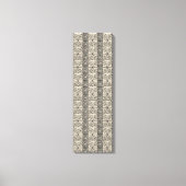 ユニークモダン抽象芸術幾何学的ピクセルパターン芸術 キャンバスプリント (正面)