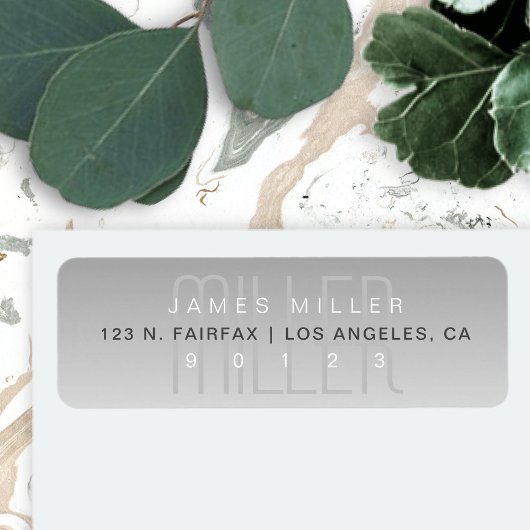 ユニークモダン白消グラデーション色 ラベル