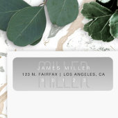 ユニークモダン白消グラデーション色 ラベル