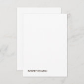 ユニークモダン白黒 サンキューカード (正面/裏面)