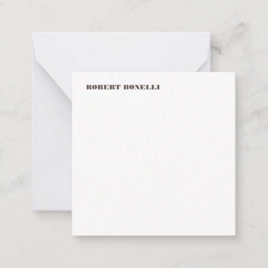 ユニークモダン白黒 ノートカード (正面)