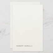 ユニークモダン白黒 便箋 (正面/裏面)