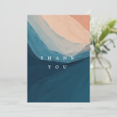ユニークモダン空白のサンキューカード 招待状 (スタンド正面)