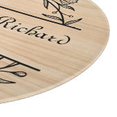 ユニークモダン素朴夫婦の日結婚付ピザ カッティングボード (角)