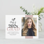 ユニークモダン薬学卒業発表 招待状 (スタンド正面)