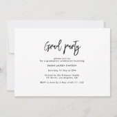 ユニークモダン薬学卒業発表 招待状 (裏面)