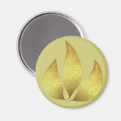 ユニークモダン金の離れ飾り マグネット (正面/裏面)