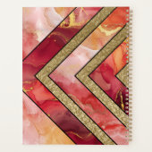 ユニークモダン金ゴールド プランナー手帳 (裏面)