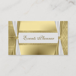 ユニークモダンLuxury Whiteと金ゴールド幾何学的 名刺