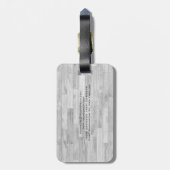 ユニークモダンParquet Minimalist Plain ラゲッジタグ (裏面縦)