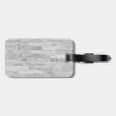 ユニークモダンParquet Minimalist Plain ラゲッジタグ (裏面横)