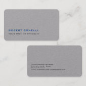 ユニークモダンPremium Grayミニマル 名刺 (正面/裏面)