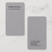 ユニークモダンPremium Grayミニマル 名刺 (正面/裏面)
