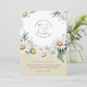 ユニークモノグラムのモダン結婚s 招待状 (スタンド正面)