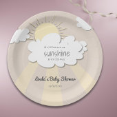 ユニークリトルサンシャインニュートラルベビーシャワー ペーパープレート
