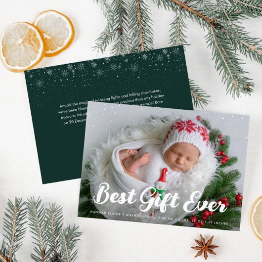 ユニークレタリング休日誕生 案内状